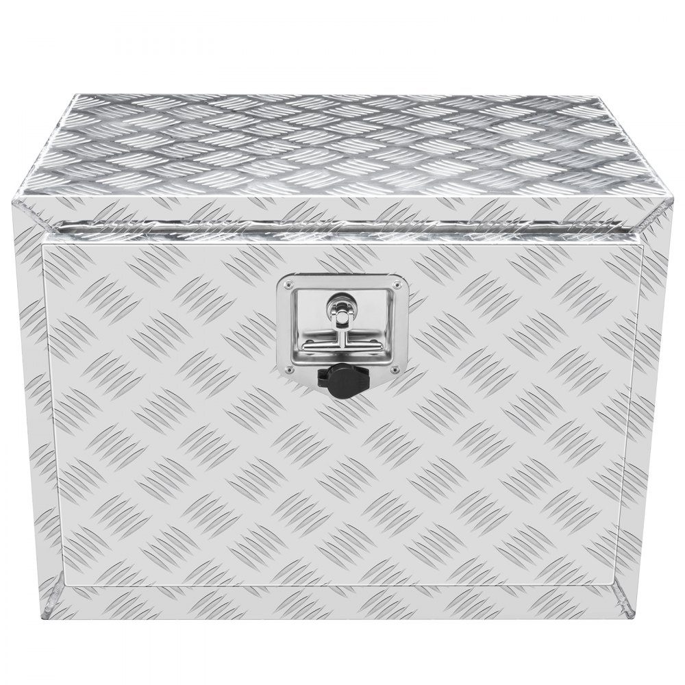 Underbody Truck Box, 610x335x405mm Pickup Storage Box, Aluminum Tool Box with Lock and Keys, Waterproof Trailer Tool Box for Trucks, Vans, Trailers etc