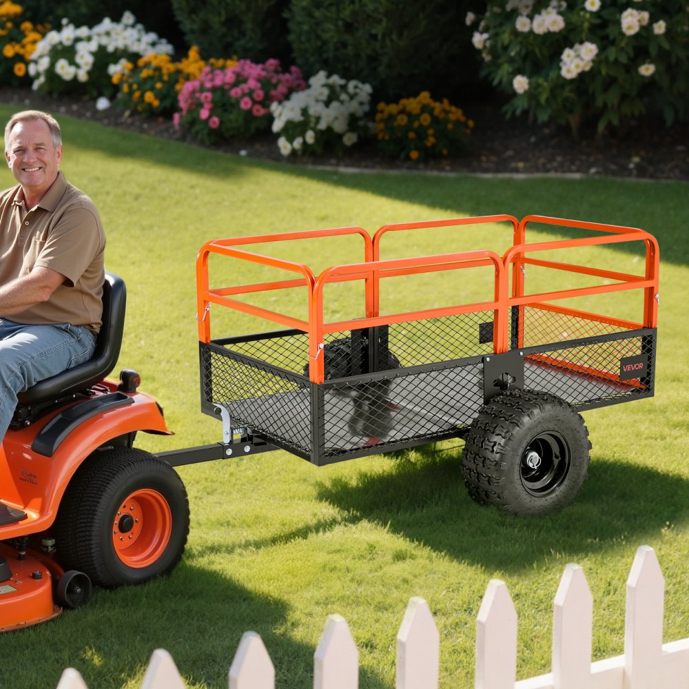 800.59 kg Steel Dump Trailer ATV UTV Trailer Pull-Back Dump Truck with Removable Back Garden Trailer Pull-Aft for Lawn Mowers, Tractors and Yard Waste 800.59 kg Steel Dump Trailer ATV UTV Trailer Pull-Back Dump Truck with Removable Back Garden Trailer Pull-Aft for Lawn Mowers, Tractors and Yard Waste