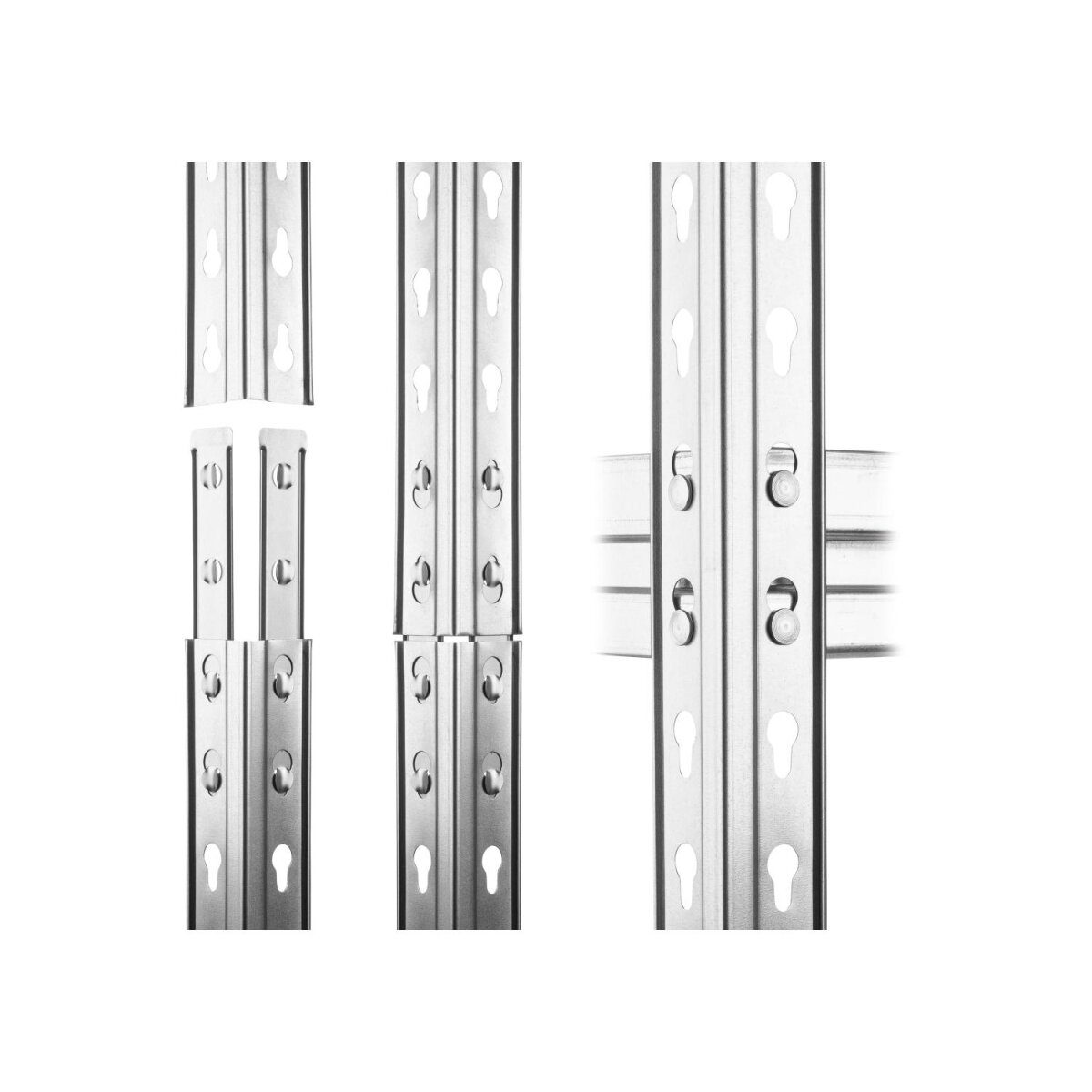 PARKSIDE PERFORMANCE® heavy-duty plank, gegalvaniseerd staal, B 200 x H 100 x D 50 cm
