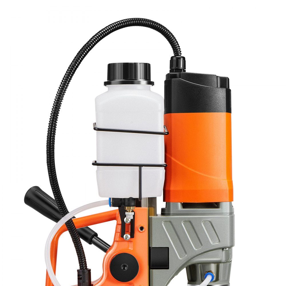 Magnetbohrmaschine, Kernbohrmaschine, 40 mm Bohrdurchmesser, 12500 N, tragbare elektrische Magnetbohrmaschine mit 2 Kernbohrern, Bohrmaschine mit variabler Geschwindigkeit für Metalloberflächen