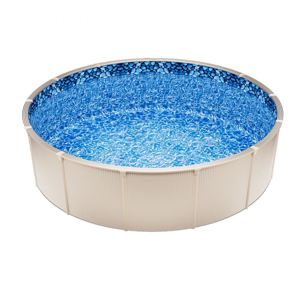 Round pool liner, φ 549 x 147 cm, inner liner, replacement liner, inner cover, swimming pool liner, overlapping vinyl liner with standard thickness, for above ground pools with 137 cm wall height