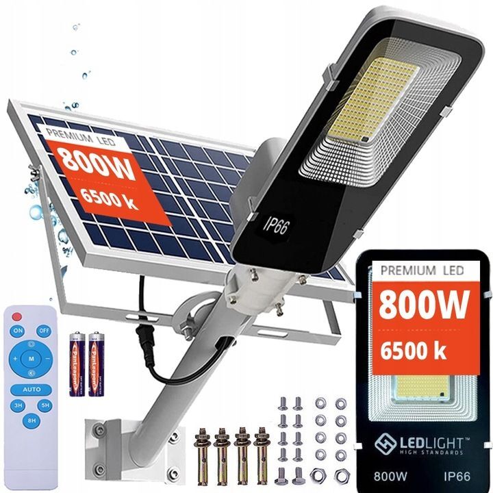 PUISSANTE GRANDE LAMPE DE JARDIN DE RUE LED SOLAIRE. TÉLÉCOMMANDE, support de plaque réglable PUISSANTE GRANDE LAMPE DE JARDIN DE RUE LED SOLAIRE. TÉLÉCOMMANDE, support de plaque réglable