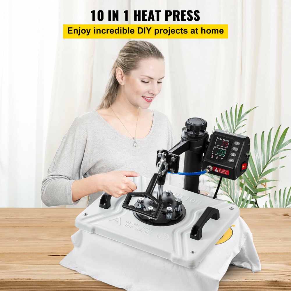 Presse à chaud 10 en 1, 38 x 30 cm, rotative à 360 degrés, multifonction, sublimation, textile blanc, presse à chaud, pour t-shirts, tasses, tasses, pour chapeaux, assiettes, tasses Presse à chaud 10 en 1, 38 x 30 cm, rotative à 360 degrés, multifonction, sublimation, textile blanc, presse à chaud, pour t-shirts, tasses, tasses, pour chapeaux, assiettes, tasses