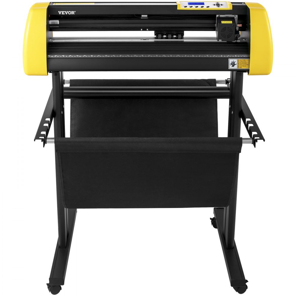 Vinyl-Schneidemaschine, 870 mm maximaler Papiervorschub-Schneideplotter, automatischer Kamera-Konturschneide-LCD-Bildschirmdrucker mit Ständer, einstellbarer Kraft und Geschwindigkeit