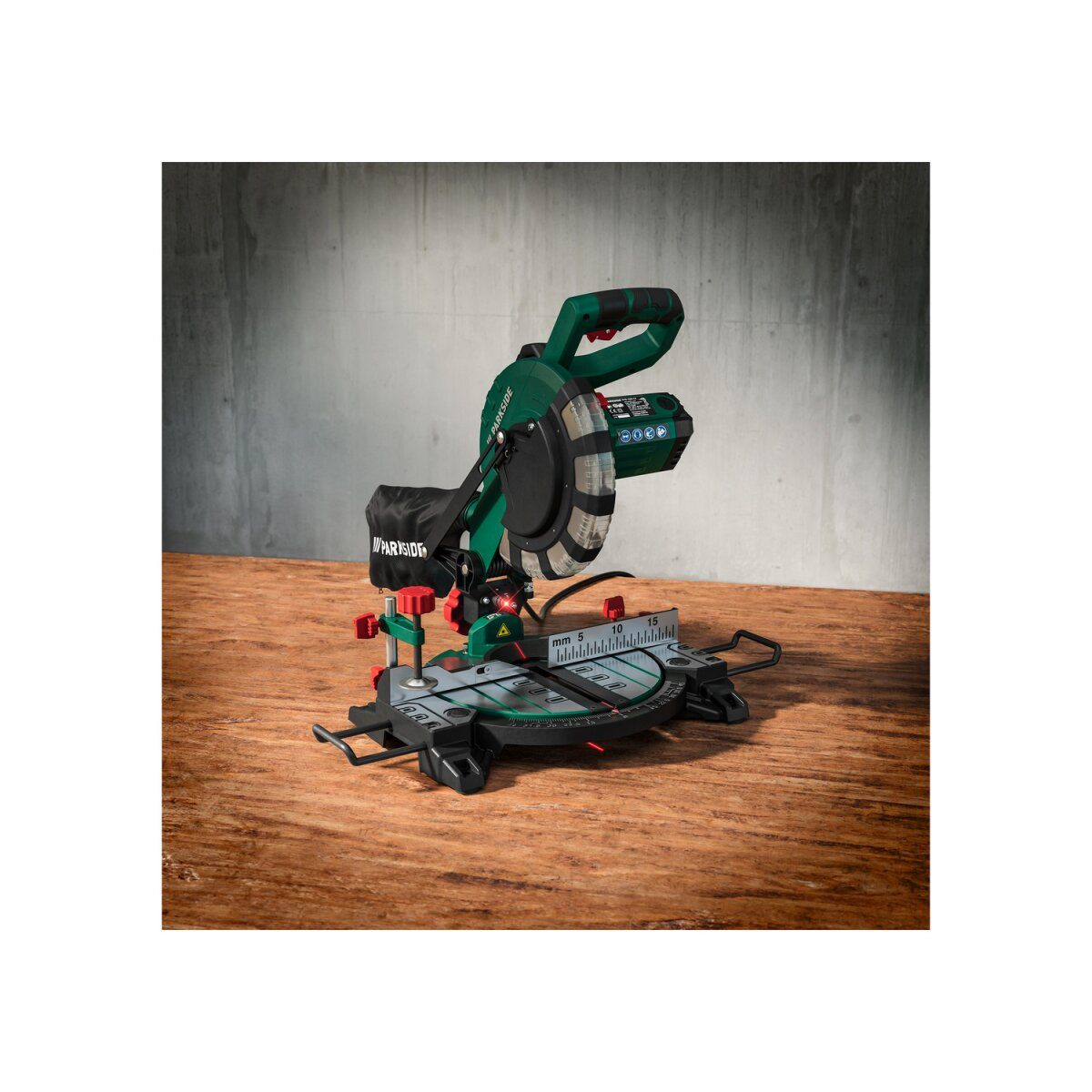 PARKSIDE® cross-cut and miter saw PKS 1500 C4, 1500 W, with laser