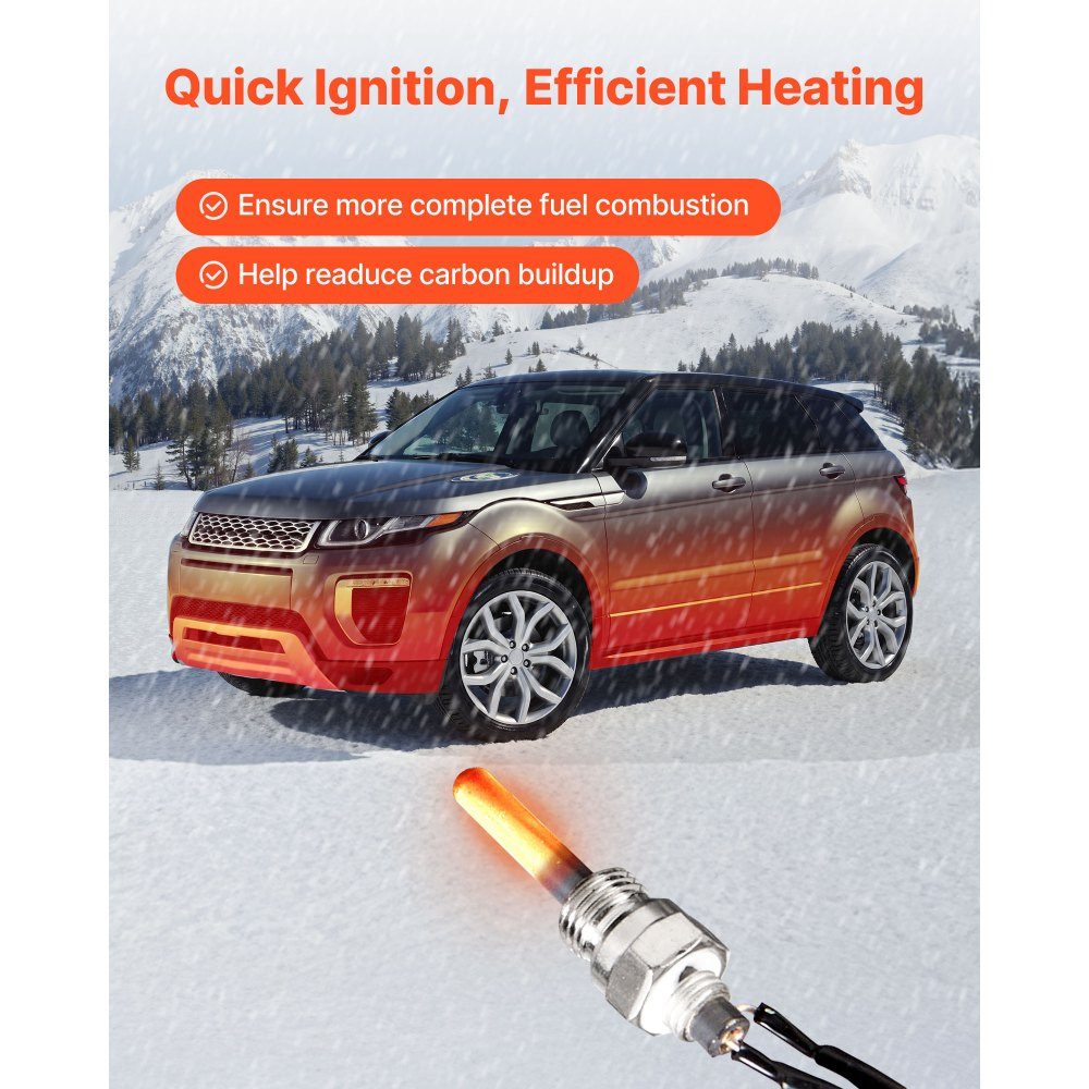 8V Glow Plug Repair Kit, Diesel Heater Glow Plug Kit with Atomization Net, Compatible with 5/8kW Auxiliary Heater, Diesel Heater Accessories for Car, Truck, Boat (4 Seals)
