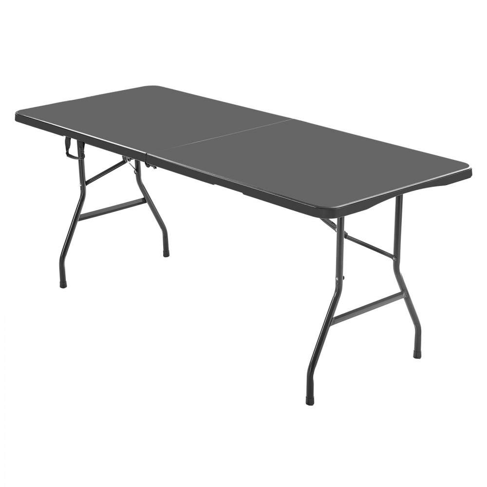 Table Pliante Buffet Table Portable Multifonction 180 cm, Table rectangulaire en Plastique (pour 4-6 Personnes) avec poignée intégrée, Table de Jardin Table de Camping pour fêtes Pique-Nique Camping, Noir Table Pliante Buffet Table Portable Multifonction 180 cm, Table rectangulaire en Plastique (pour 4-6 Personnes) avec poignée intégrée, Table de Jardin Table de Camping pour fêtes Pique-Nique Camping, Noir
