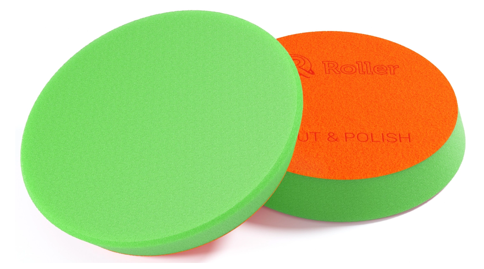 ADBL Roller Evo Pad 125r Tampon de polissage de coupe solide vert - 125/140 mm