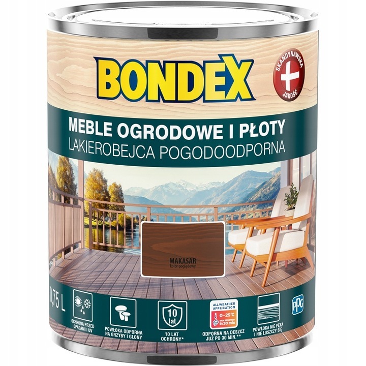 Lasure de couleur Bondex lasure résistante aux intempéries couleur bois macarons 0,75 l Lasure de couleur Bondex lasure résistante aux intempéries couleur bois macarons 0,75 l