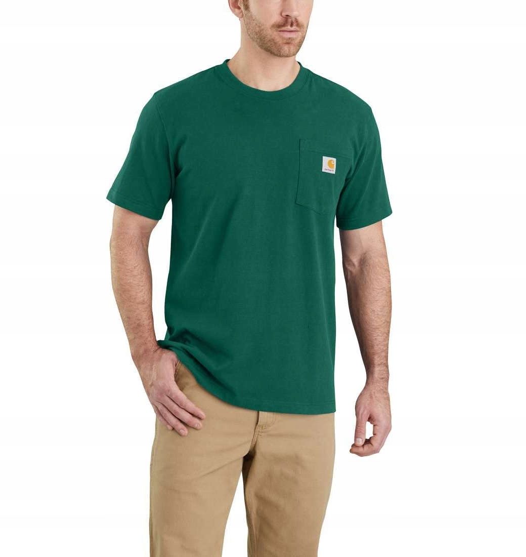Carhartt Herren T-Shirt Workwear Arbeit Kurzarm Shirt Heavyweight Pocket Carbon