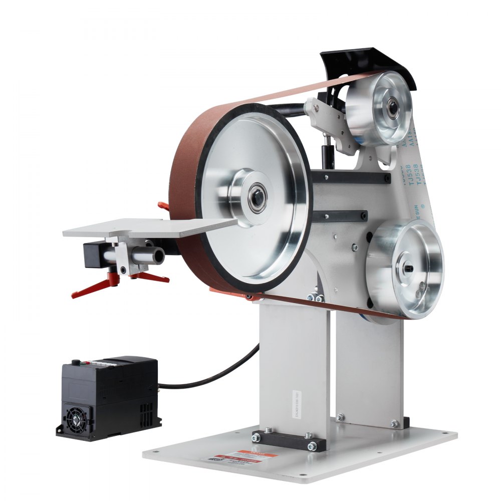 Bandschleifer, 72 x 2 Zoll Bandpolierer mit variabler Geschwindigkeit und VFD, 1500 W Messerschärfer mit 3 Schleifformen und 3 Schleifbändern für die Metallbearbeitung, kompatibel mit 72" - 82 x 2" Bändern Bandschleifer, 72 x 2 Zoll Bandpolierer mit variabler Geschwindigkeit und VFD, 1500 W Messerschärfer mit 3 Schleifformen und 3 Schleifbändern für die Metallbearbeitung, kompatibel mit 72" - 82 x 2" Bändern