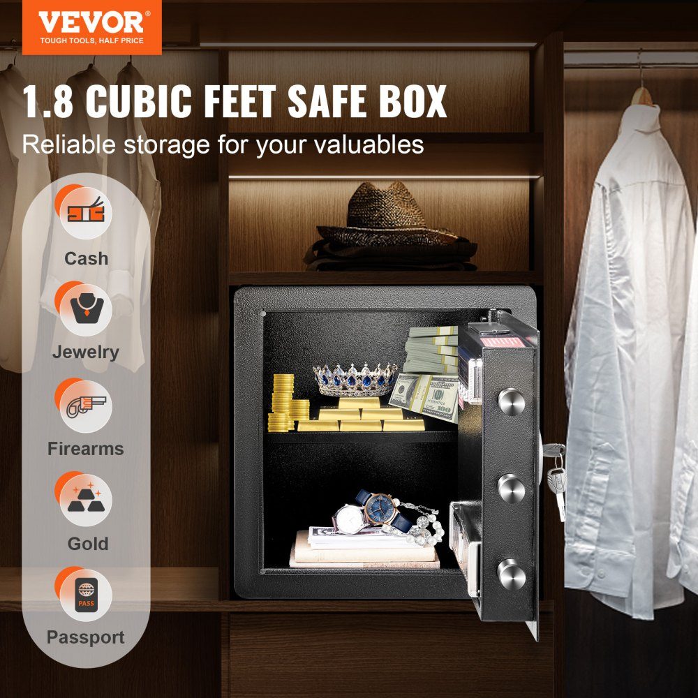 Safe, document safe, safe, wall safe, 51L office