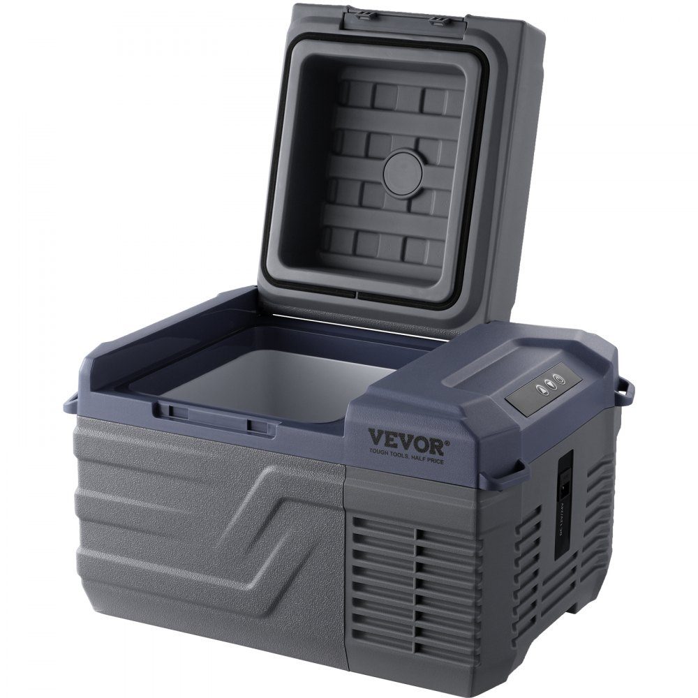 Car Refrigerator, 12V Car Fridge, Portable 12L Single Zone Freezer, Adjustable Range from -4℉ to 68℉, 12/24V DC and 100-240V AC Compressor Cooler for Outdoor, Camping, RV