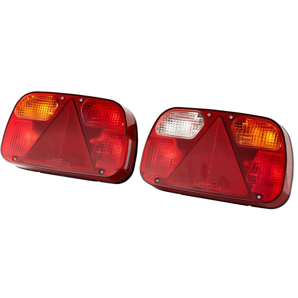 Anhängerbeleuchtung Anhängerbeleuchtung 2 Stück mit 6 Modi (Bremslicht/Blinker/Rücklicht/Kennzeichen/Rückfahrlicht/Nebelscheinwerfer), Anhängerbeleuchtung Set mit Kabelbaum für LKW