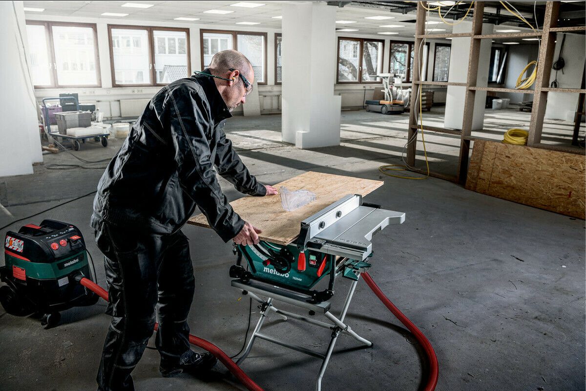 Metabo Tischkreissäge TS 254 M Set (mit Untergestell, 1500 W, Sägeblatt 254x30 mm, klappbare Säge, Tischverlängerung) 691154000