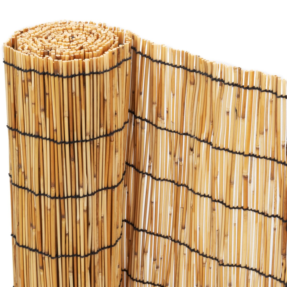 Ribelli reed fence, 90 x 500 cm, natural