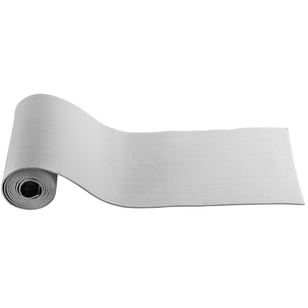 Film isolant, kit d'isolation thermique 6 mm, film réfléchissant 61 cm x 5,5 m, 4 rouleaux de barrière anti-radiation en feuille d'aluminium avec âme en mousse EPE, bouclier thermique blanc en film PE pour portes de garage.