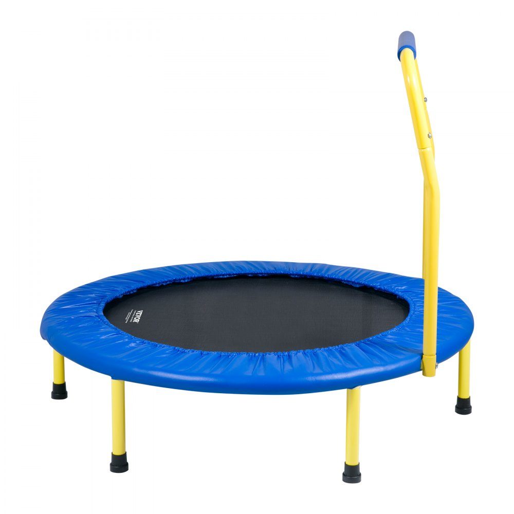 Trampolina trampolina ogrodowa 810x920x920 mm, składana trampolina mini 60 kg nośność trampolina fitness, trampolina dla dzieci trampolina dla małych dzieci niebieska do wewnątrz/na zewnątrz/ogród/wewnątrz