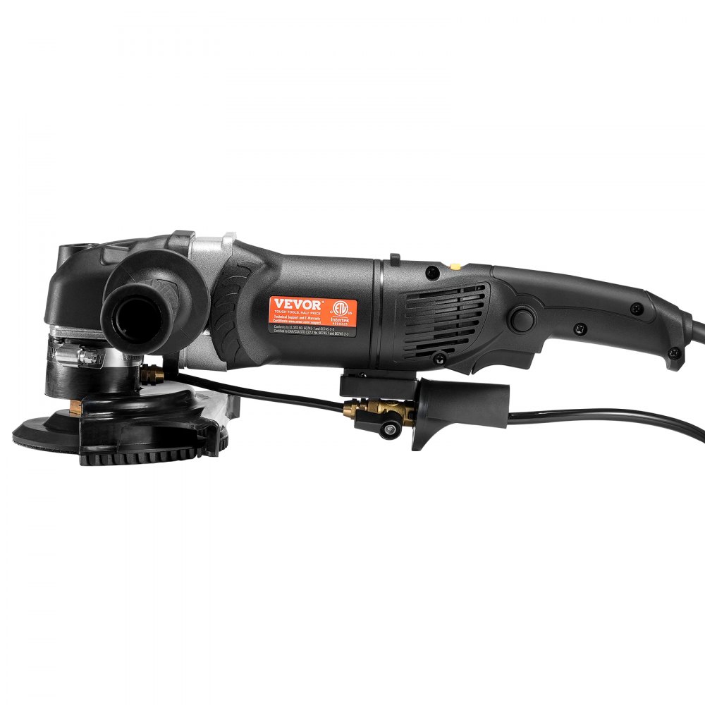 Natte polijstmachine 800W, 4" betonslijpmachine met 6 variabele snelheden en 7 polijstsets, natte slijpmachine voor marmer, graniet, steen, rotsen, tegels, uitgerust met een RCD (700-3000 RPM)
