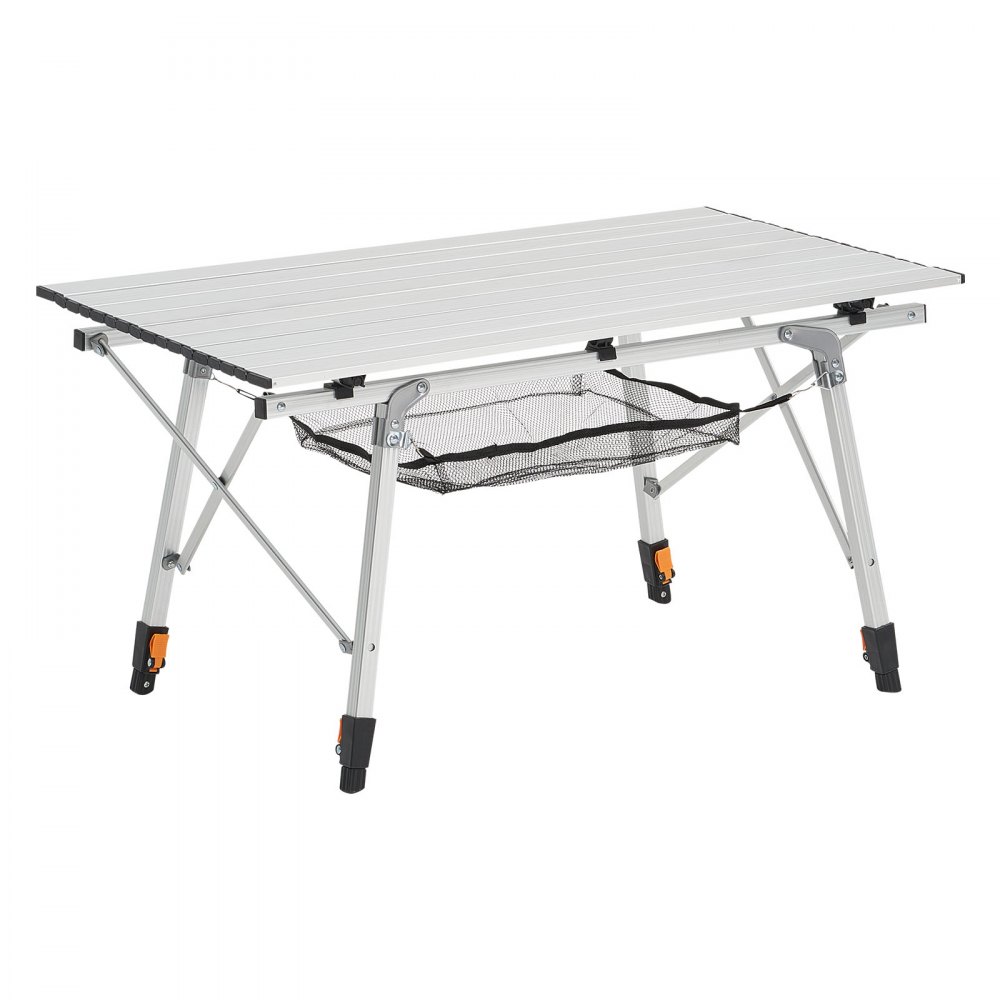 Składany stół stół bufetowy przenośny stół uniwersalny 90 cm, prostokątny stół aluminiowy (dla 2-4 osób) z regulowaną wysokością i torbą transportową, stół ogrodowy stół kempingowy na imprezy piknik srebrny Składany stół stół bufetowy przenośny stół uniwersalny 90 cm, prostokątny stół aluminiowy (dla 2-4 osób) z regulowaną wysokością i torbą transportową, stół ogrodowy stół kempingowy na imprezy piknik srebrny