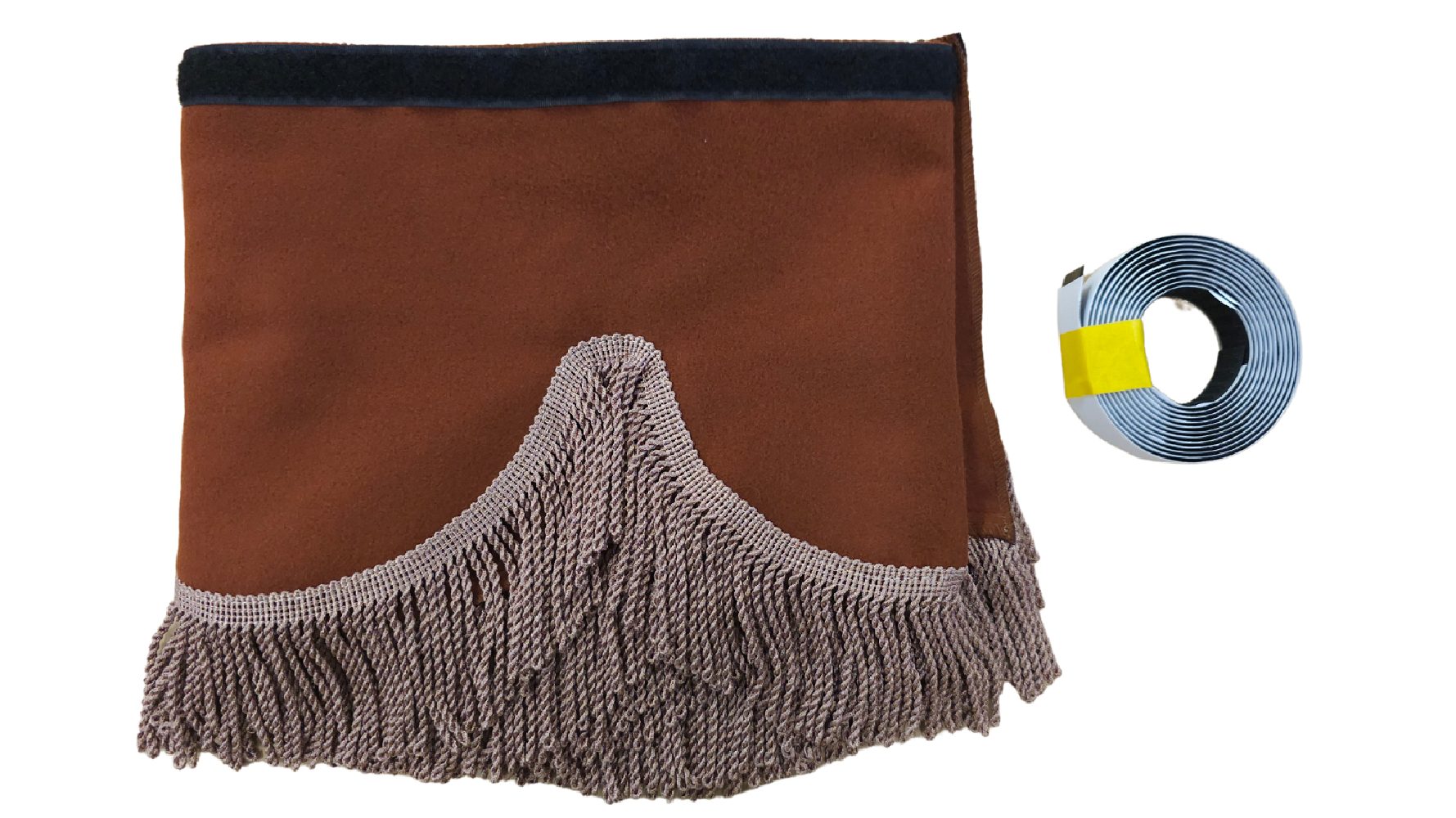 FALBANA DO LUSTEREK PRZEDNICH W SAMOCHODACH CIĘŻAROWYCH, BRĄZOWY + BRĄZOWE FRASZGI