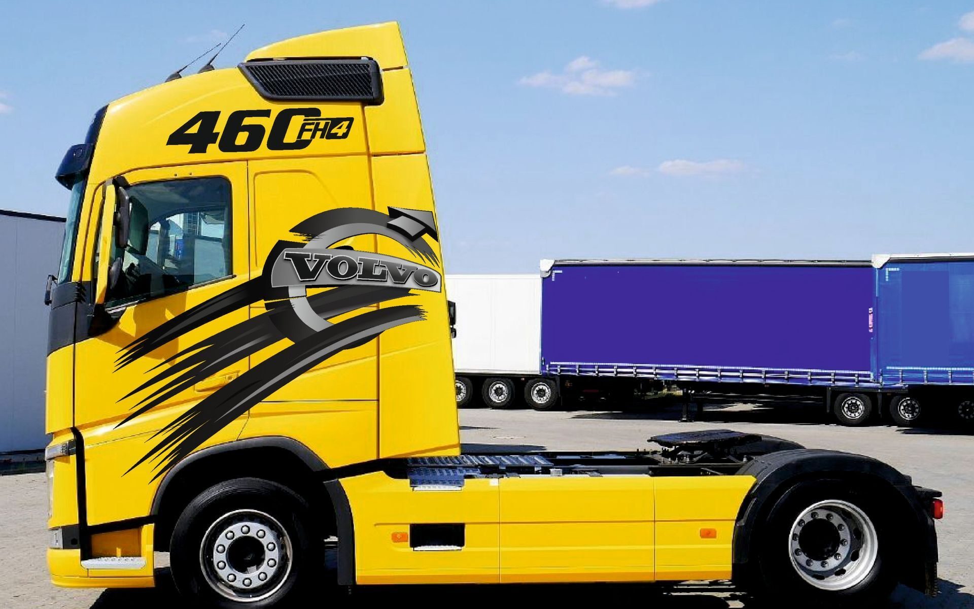 AUFKLEBER Fahrzeugbeschriftung VOLVO LOGO FH 12 13 POLYMERFOLIE