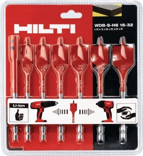 Kompletny zestaw wierteł do frezowania płaskiego Hilti Premium Kompletny zestaw wierteł do frezowania płaskiego Hilti Premium