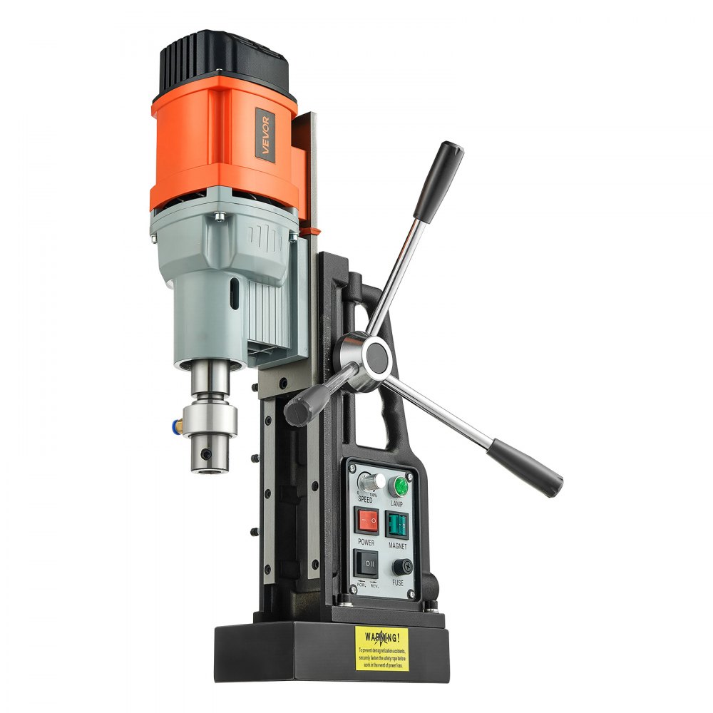 Perceuse magnétique 1,5 kW, diamètre de perçage 60 mm, puissance 13 000 N, perceuse magnétique avec cône Morse et vitesses réglables, filetage M3-M16 pour surfaces métalliques, bricoleurs Perceuse magnétique 1,5 kW, diamètre de perçage 60 mm, puissance 13 000 N, perceuse magnétique avec cône Morse et vitesses réglables, filetage M3-M16 pour surfaces métalliques, bricoleurs