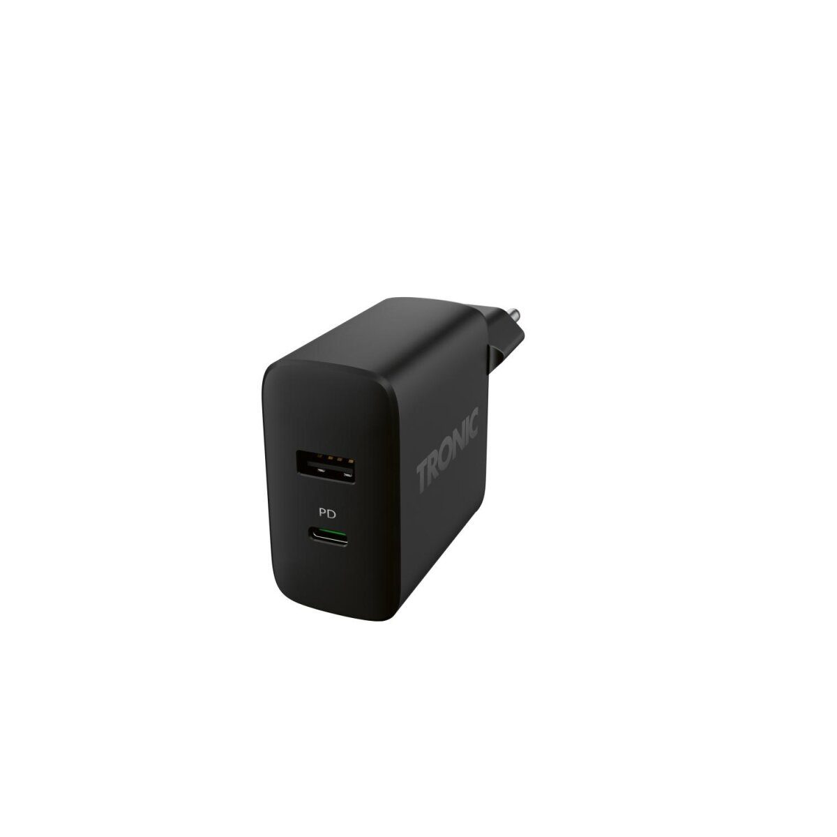 TRONIC® dual USB charger, with Power Delivery (black)