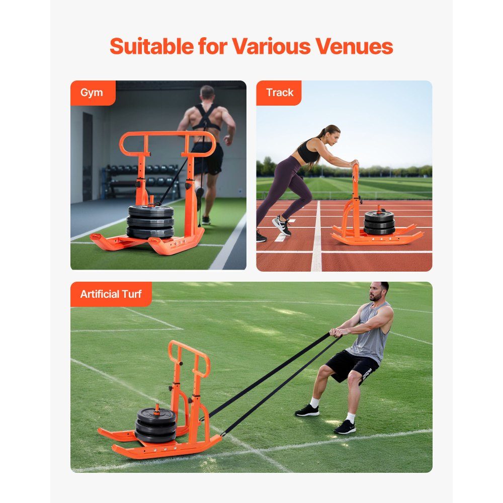 Luge de musculation luge de musculation pour améliorer la vitesse lors des exercices sportifs, appareil de fitness avec poignée, plaques de musculation compatibles mit 25/51 mm