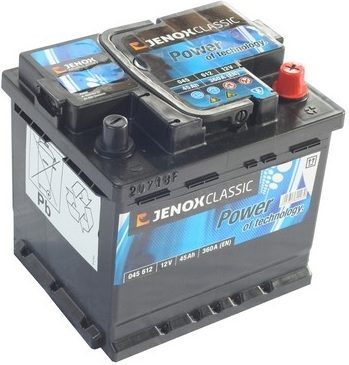 Jenox 45ah 360a P+ Batterie – Art.-Nr. 045 612