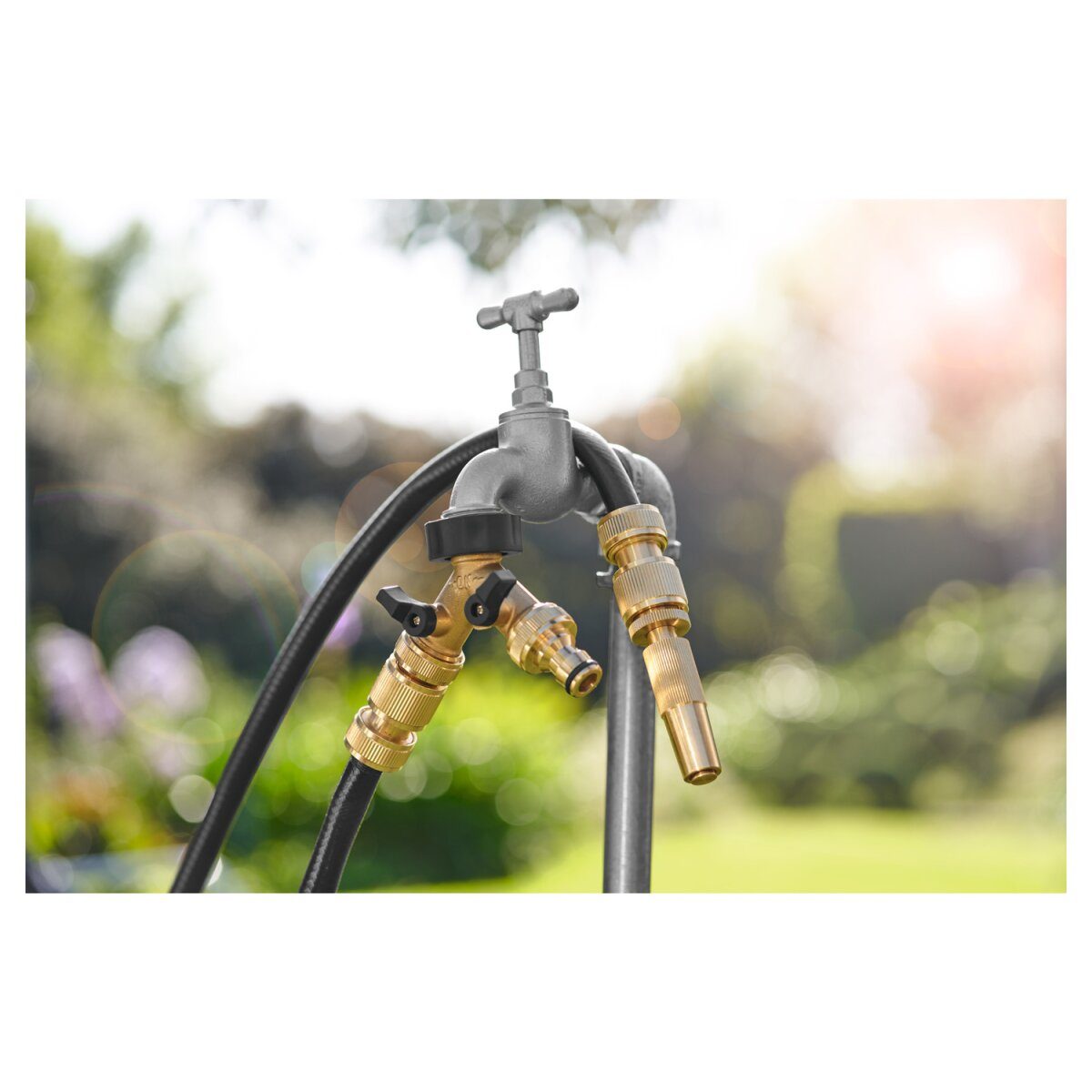 PARKSIDE® brass connector system / brass 2-way distributor