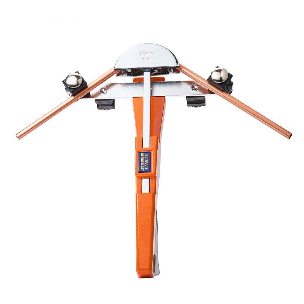Pipe Bender 6-22mm Pipe Bender Up to 90° Forward Hand Bending Tool 7 Jaw Aluminum Alloy Bending Machine HVAC Tools for Copper and Aluminum Refrigeration Equipment Maintenance