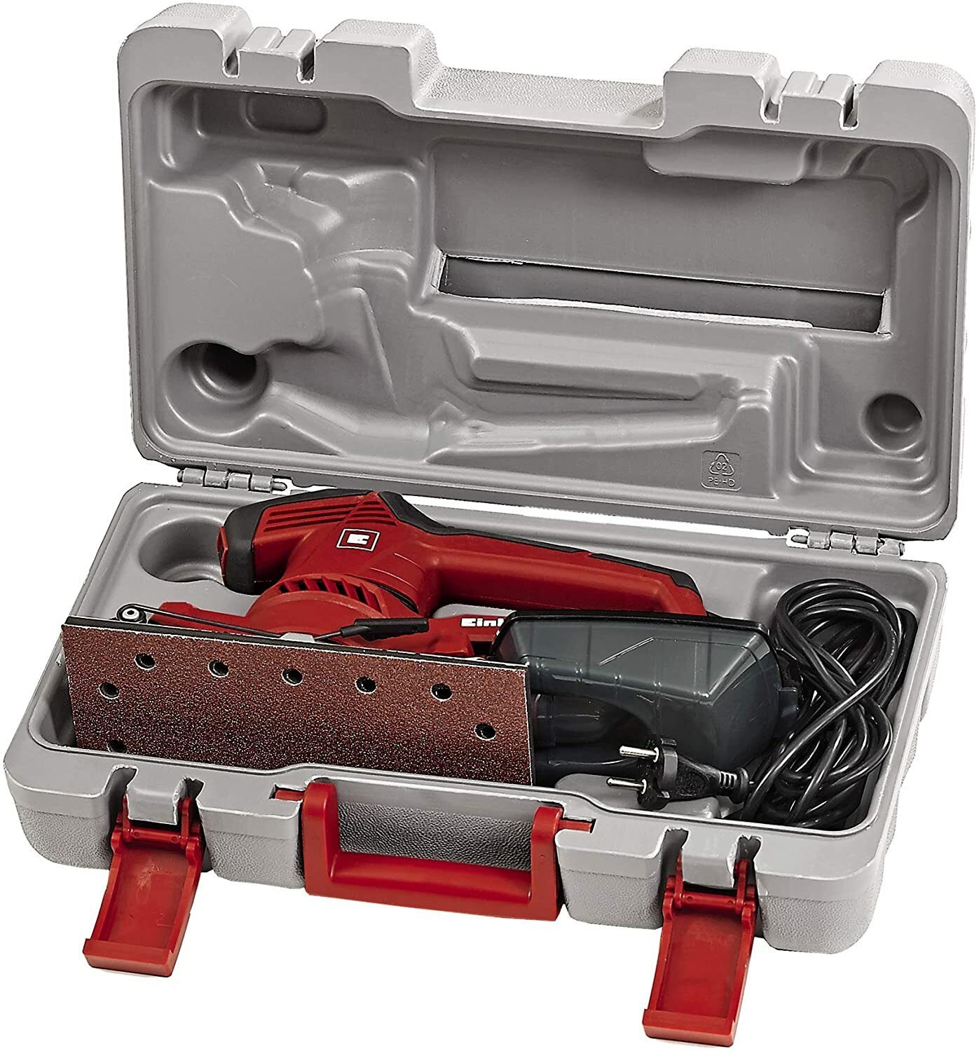 Einhell eccentric sander TE-OS 2520 E (250 W, 115x230 mm, speed control, suction adapter, Velcro sandpaper P120, case)