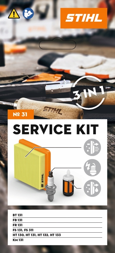 STIHL inspectieserviceset nr. 31 FS 131/311, FR/FB 131 en andere bosmaaiers HT 130/131/132/133/135, KM 131, BT 131 STIHL inspectieserviceset nr. 31 FS 131/311, FR/FB 131 en andere bosmaaiers HT 130/131/132/133/135, KM 131, BT 131