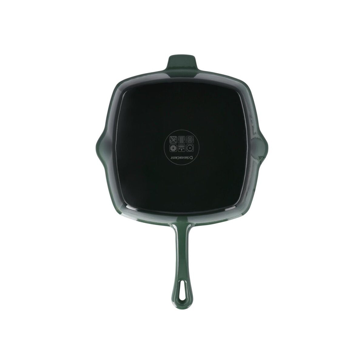 SILVERCREST® Premium cast iron grill pan, Ø 24 cm