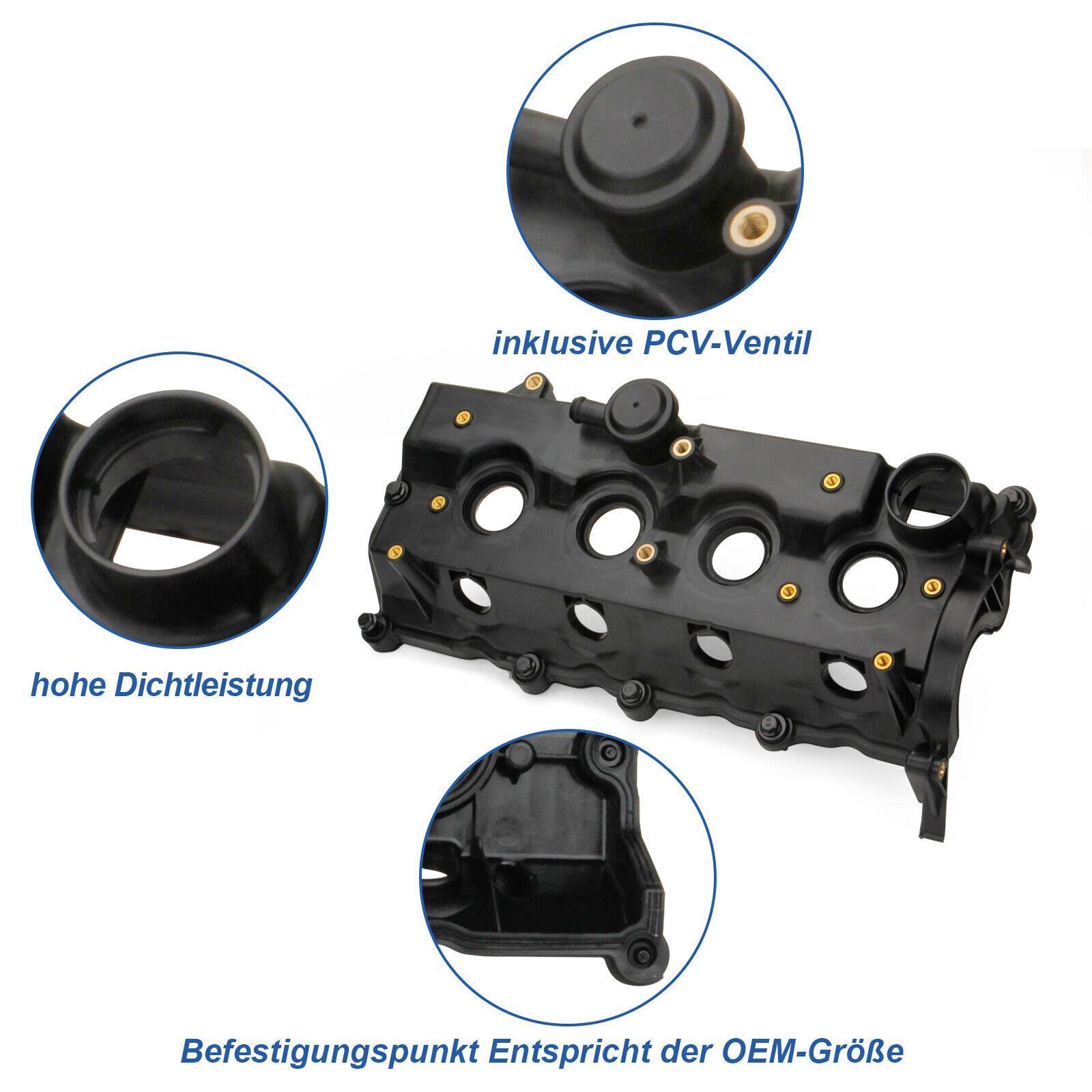 Couvercle de soupape couvercle de culasse pour OPEL ASTRA J CORSA D MERIVA B MOKKA 1.7 CDTI 55573764