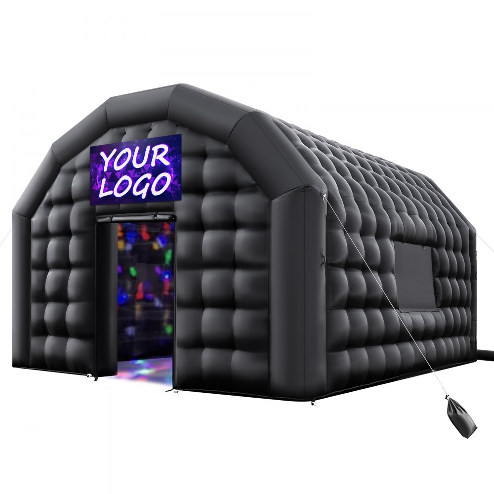 Nadmuchiwany namiot imprezowy o wymiarach 5,4 x 5 x 4,25 m Namiot w kształcie kostki do klubu nocnego Disco Altana Namiot weselny z dmuchawą o mocy 680 W. Worek z piaskiem 2 okna na imprezy Urodziny Ślub Czarny Nadmuchiwany namiot imprezowy o wymiarach 5,4 x 5 x 4,25 m Namiot w kształcie kostki do klubu nocnego Disco Altana Namiot weselny z dmuchawą o mocy 680 W. Worek z piaskiem 2 okna na imprezy Urodziny Ślub Czarny