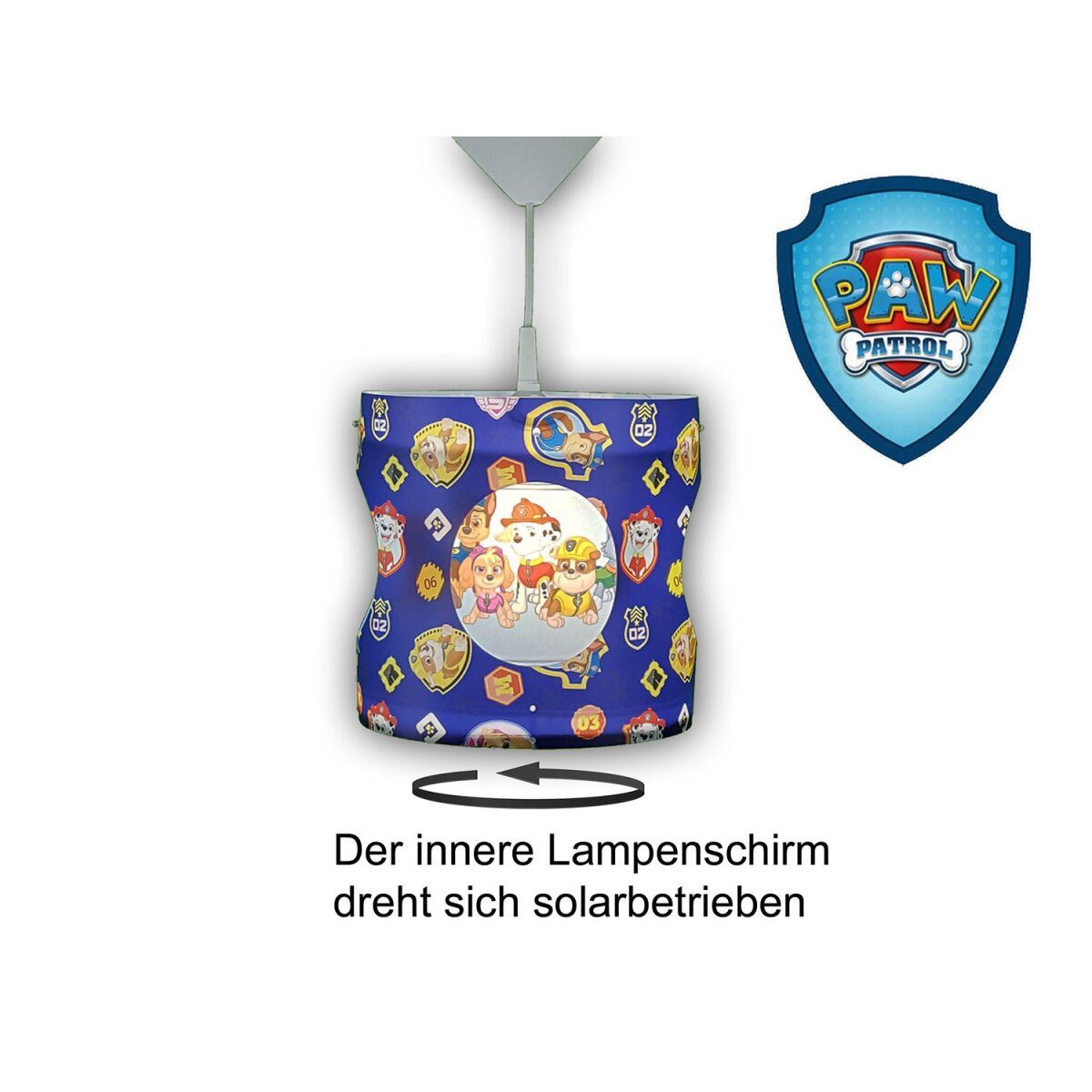 Niermann Paw Patrol drehbare Pendelleuchte, höhenverstellbar (blau)
