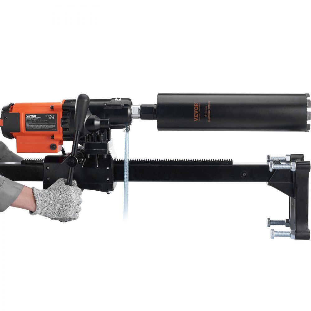 Diamantbohranlage 3200W Diamantkernbohrmaschine Kernbohrmaschine 0-750 U/min Kernbohrmaschine Nass- und Trockenbohren, 20cm Magnetbohrmaschine geeignet zum Bohren von Stahlbeton, Marmor usw