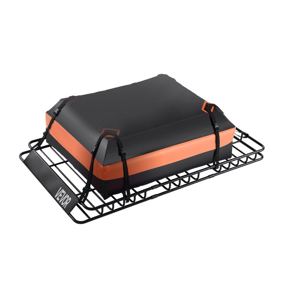 Imperiaalmand autodakmand (1625 x 990 x 105 mm) universele imperiaal met bagagetas & net & spanbanden (max. draagvermogen 113,4 kg), auto-imperiaal voor SUV-vrachtwagens