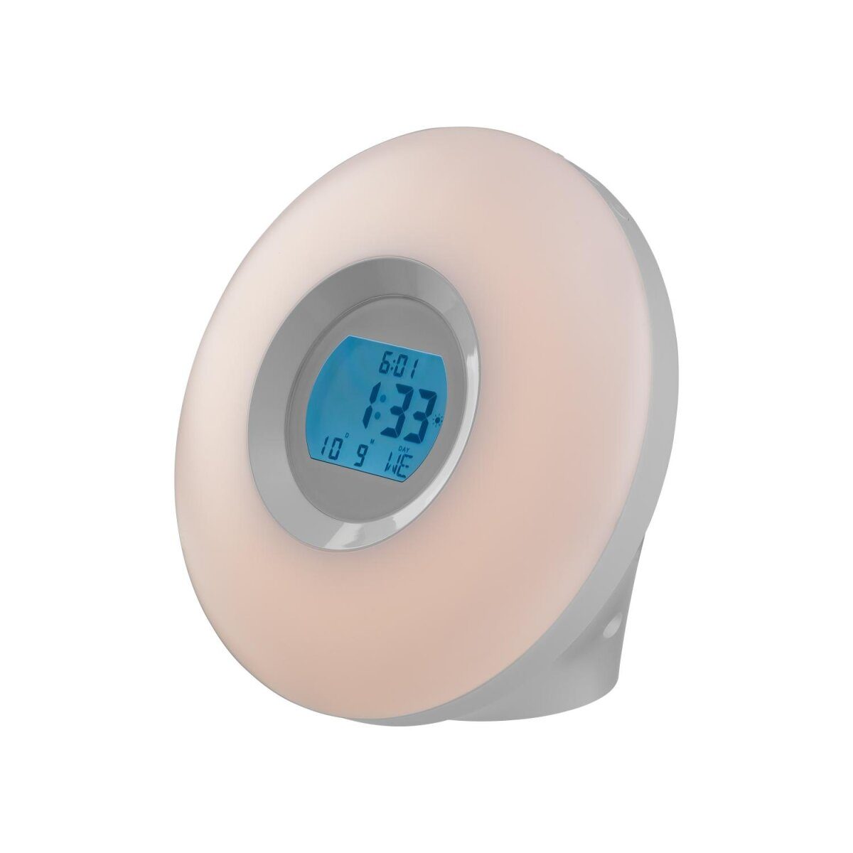 AURIOL® alarm clock with light, white