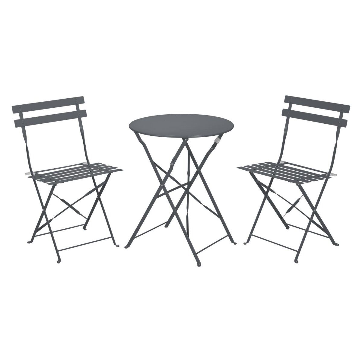 LIVARNO HOME ensemble bistro, avec fonction pliable (anthracite)