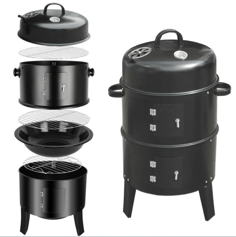 *Bestseller* XXXL Grill Smoker Smoker 3 in 1
