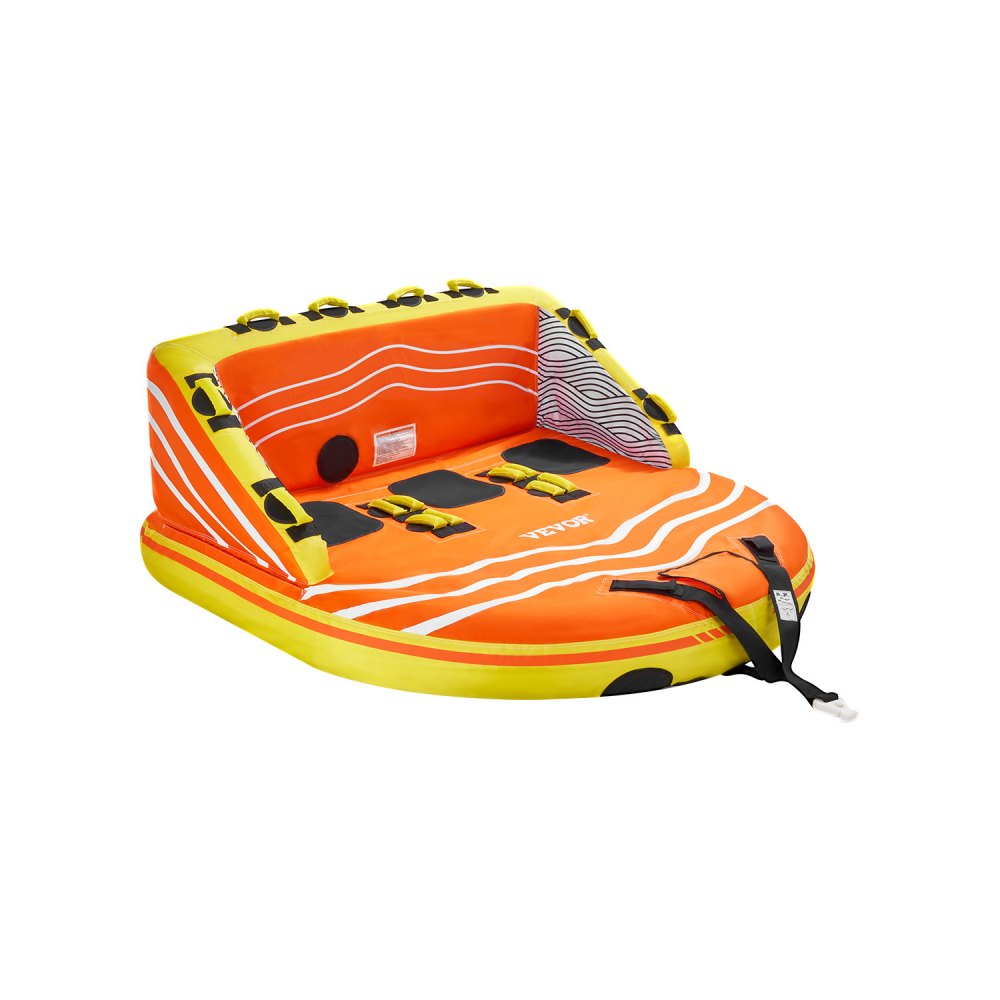 Fun Tube Set voor varen, opblaasbare sleepboten voor 1-3 personen, 500 lb watersport-sleepbuis voor het trekken van boten - met handgrepen, sleeppunten en veiligheidsventiel Fun Tube Set voor varen, opblaasbare sleepboten voor 1-3 personen, 500 lb watersport-sleepbuis voor het trekken van boten - met handgrepen, sleeppunten en veiligheidsventiel
