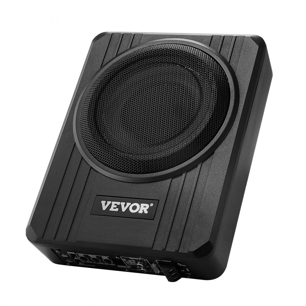 Subwoofer samochodowy pod siedzeniem 400 W, smukły subwoofer samochodowy o średnicy 203 mm, podsystem z wbudowanym wzmacniaczem, wejście wysokiego/niskiego poziomu i regulacja głośności dla SUV-ów, ciężarówek