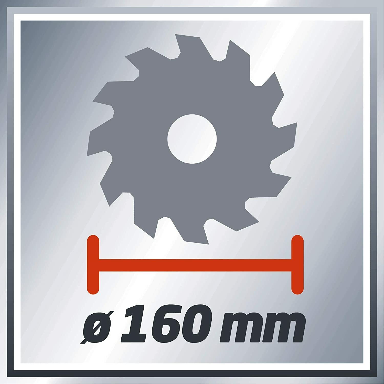 Einhell hand circular saw TC-CS 1200 (1230 W, max. 55 mm, saw blade Ø 160 mm, 24 teeth, rip fence)