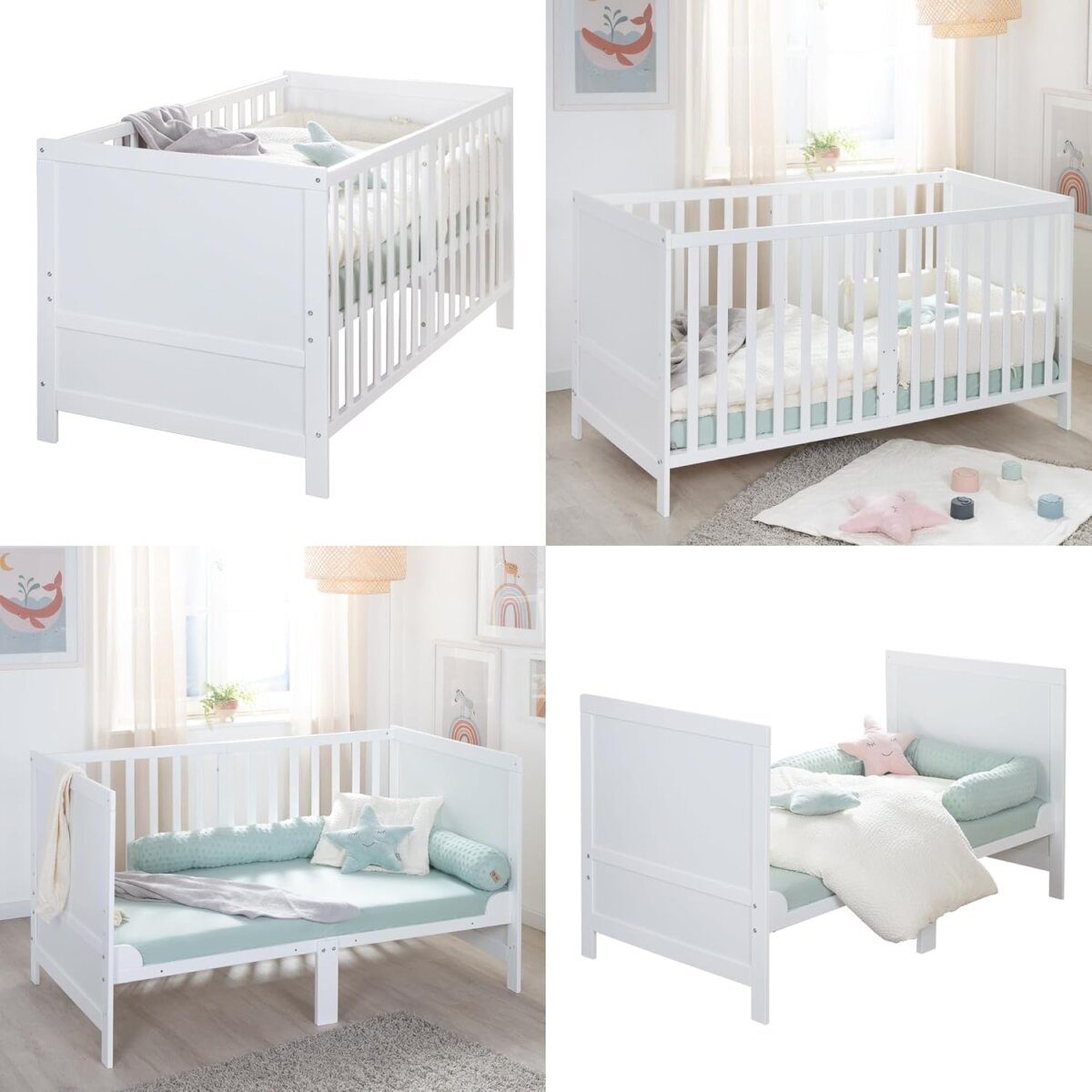roba combination children's bed EASY SLEEP, 70 x 140 cm, white wood