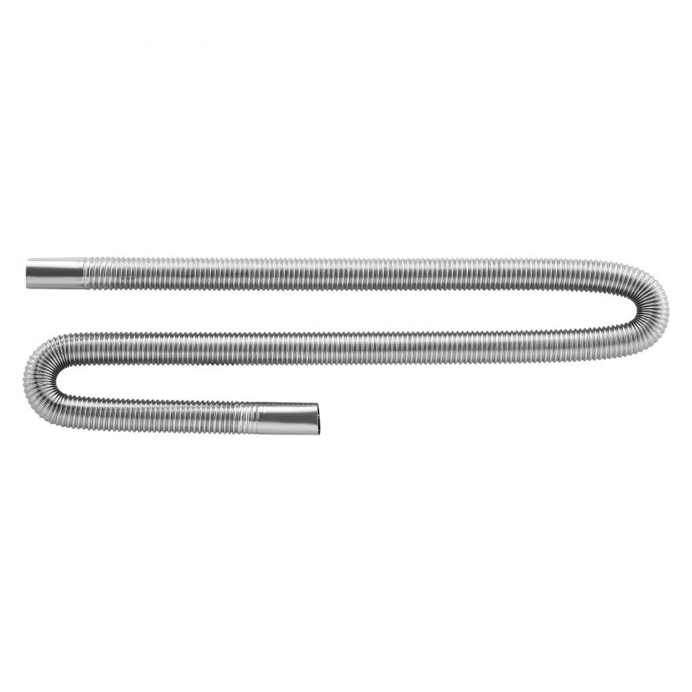 Exhaust pipe auxiliary heater Flexible exhaust hose 119 cm for car diesel heater with 2 clamps, stainless steel exhaust pipe with Φ 25 mm cross section for 2 kW / 5 kW / 8 kW diesel heaters air heaters