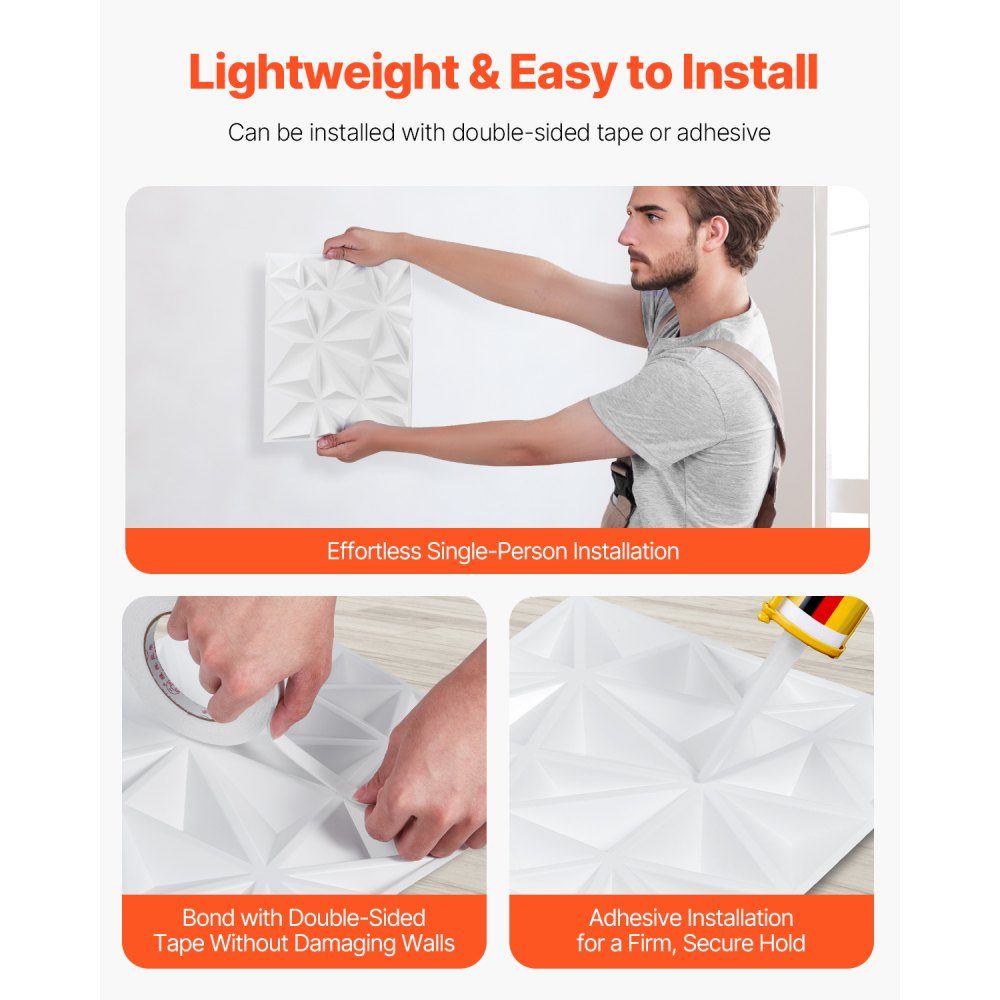 3D-wandpanelen set van 33 30x30cm PVC moderne minimalistische wandpanelen 2,97m² wanddecoratie interieurdecoratie voor plafond slaapkamer woonkamer speelkamer mat wit